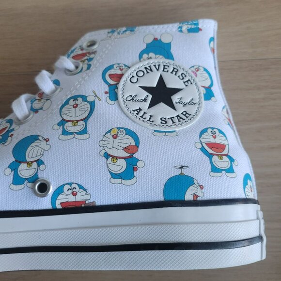 ❤️Converse x Doraemon Chuck Taylor High Top Sz 9 Women's Sneakers White A15791C - Picture 6 of 10